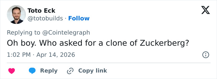 “Like A Horror Movie”: Meta Faces Backlash Over Plan To Create Photoreal AI Clone Of Mark Zuckerberg “Like A Horror Movie”: Meta Faces Backlash Over Plan To Create Photoreal AI Clone Of Mark Zuckerberg