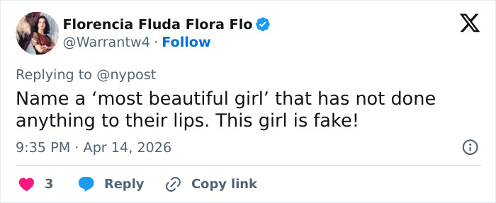 Social media user debates appearance of Coachella guest praised as most beautiful girl alive at the festival.