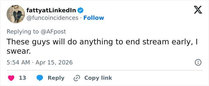 Looksmaxxer Clavicular responding to disturbing incident during livestream in a social media post on a digital platform.