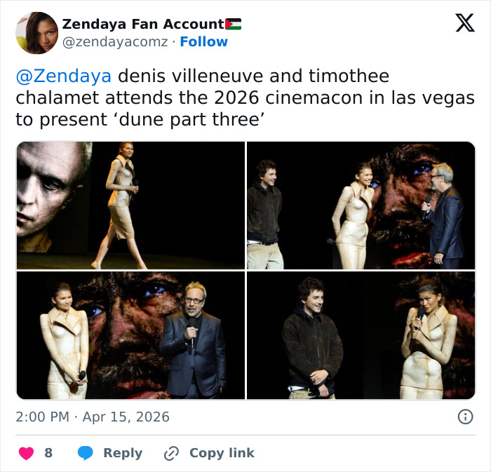 "Wearing Dried Human Skin": Zendaya's "Eerie" Look At CinemaCon Sparks Brutal Reactions Online "Wearing Dried Human Skin": Zendaya's "Eerie" Look At CinemaCon Sparks Brutal Reactions Online
