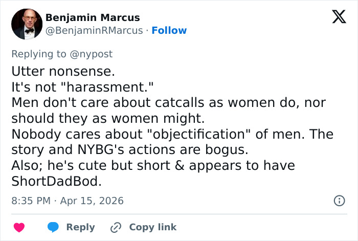 Tweet discussing a New York Botanical Garden scientist's appearance and reactions from fans, sparking controversy online. Tweet discussing a New York Botanical Garden scientist's appearance and reactions from fans, sparking controversy online.