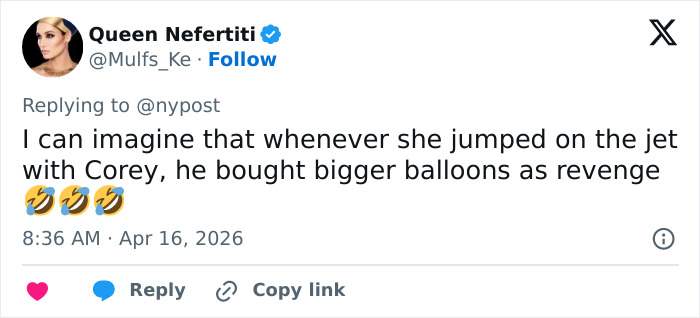 Twitter post by Queen Nefertiti reacting to Kristi and Bryon Noem’s $2.6 million debt scandal and luxury spending rumors.