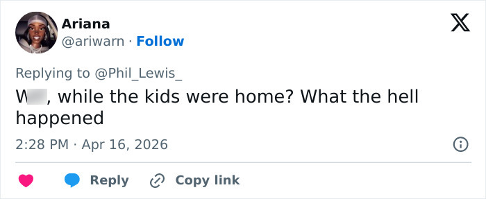 Tweet by Ariana discussing troubling details in the 911 call related to the Justin Fairfax shirt holes case.