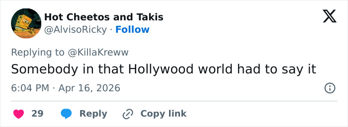 Screenshot of a tweet reacting to Bryan Cranston’s brutal and direct remarks on Shia LaBeouf in Hollywood.