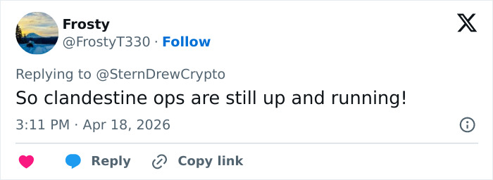 Tweet discussing ongoing clandestine operations amid a string of missing or deceased scientists raising alarm.