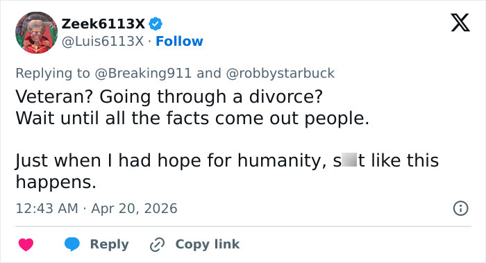 A postagem final do atacante de Shreveport antes da enorme tragédia familiar era uma foto assustadora de uma de suas vítimas