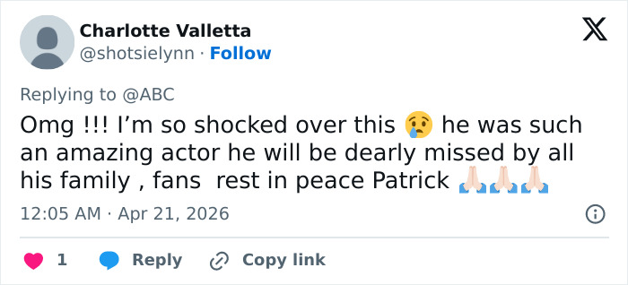 Os horríveis momentos finais da estrela de 'Melrose Place', Patrick Muldoon, revelados pela família
