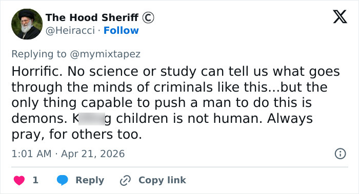 Possível motivo do pai revelado após ato horrível que ceifou a vida de 8 crianças