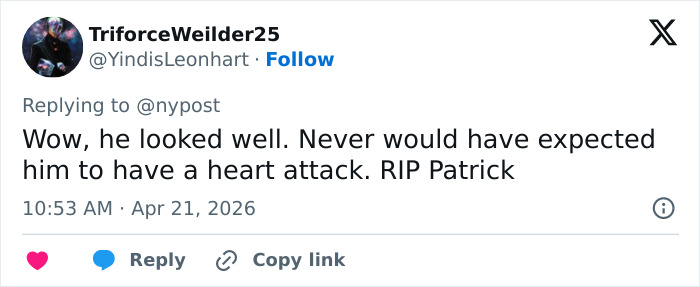Os horríveis momentos finais da estrela de 'Melrose Place', Patrick Muldoon, revelados pela família