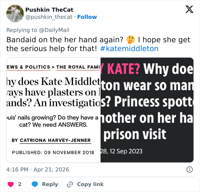 A mão enfaixada de Kate Middleton para as comemorações do centenário da falecida rainha Elizabeth gera especulações