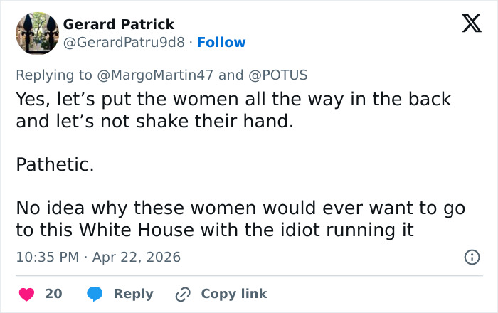 "Tive que triplicar a verificação": Detalhe na foto da Casa Branca com o tênis feminino da Geórgia desperta críticas