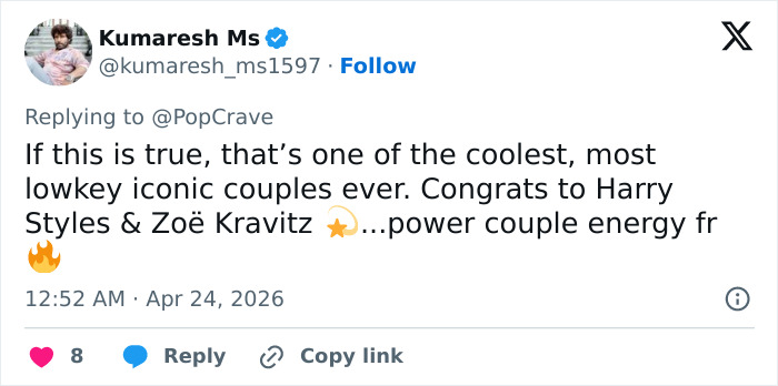 Harry Styles e Zoë Kravitz estão noivos, e todos os fãs estão dizendo a mesma coisa