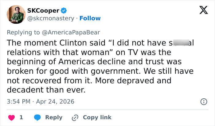 Monica Lewinsky conta uma piada inesperada sobre o caso de Bill Clinton e fica estranho rapidamente