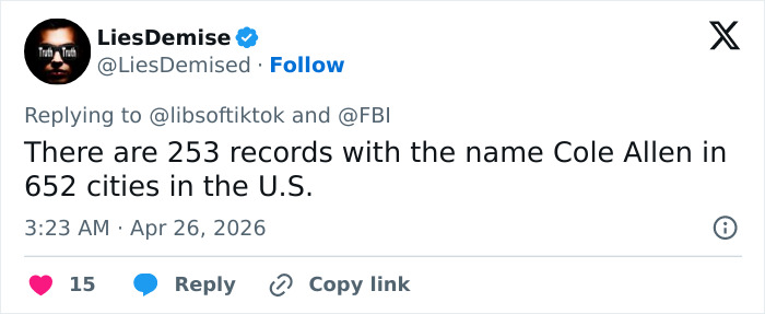 Creepy Post From 2023 Linked To White House Correspondents' Dinner Attacker By Stunned Netizens