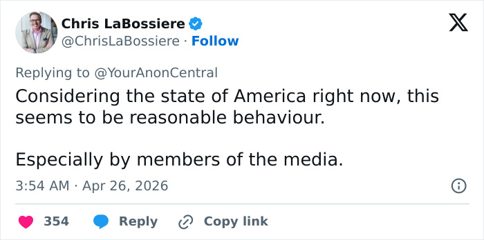 Mulher criticada por ato bizarro em meio ao caos após ataque em jantar de correspondentes na Casa Branca