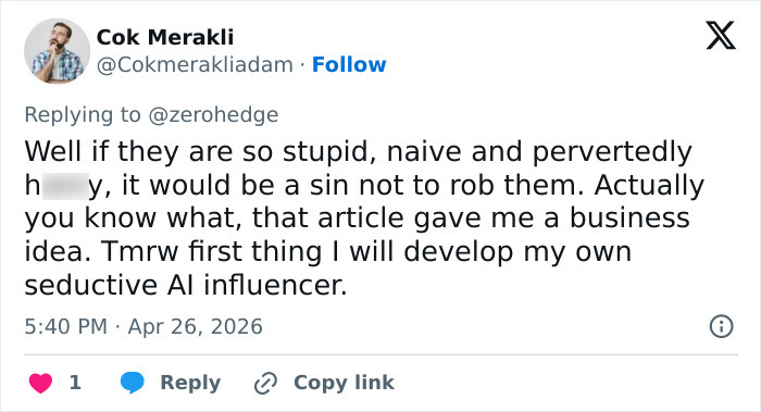 The Grim Warning Sign From AI Influencers That Keep Racking Up Comments From Lonely Men: 