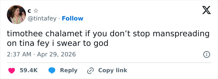 Timothée Chalamet criticado pelos fãs 