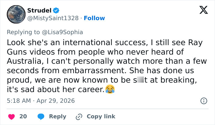 Olympic Sensation Raygun Faces Major Setback As She Loses Cushy University Job