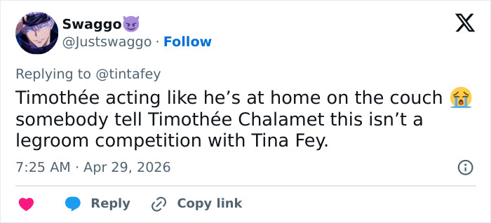 Timothée Chalamet criticado pelos fãs 