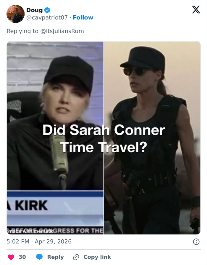 “Vestida como Sarah Connor em Terminator 2”: Erika Kirk quebra o silêncio após ataque WHCD