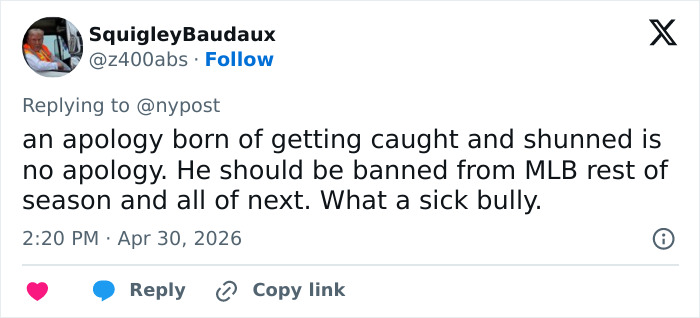 Homem que roubou beisebol de uma jovem no jogo quebra o silêncio após grande reação