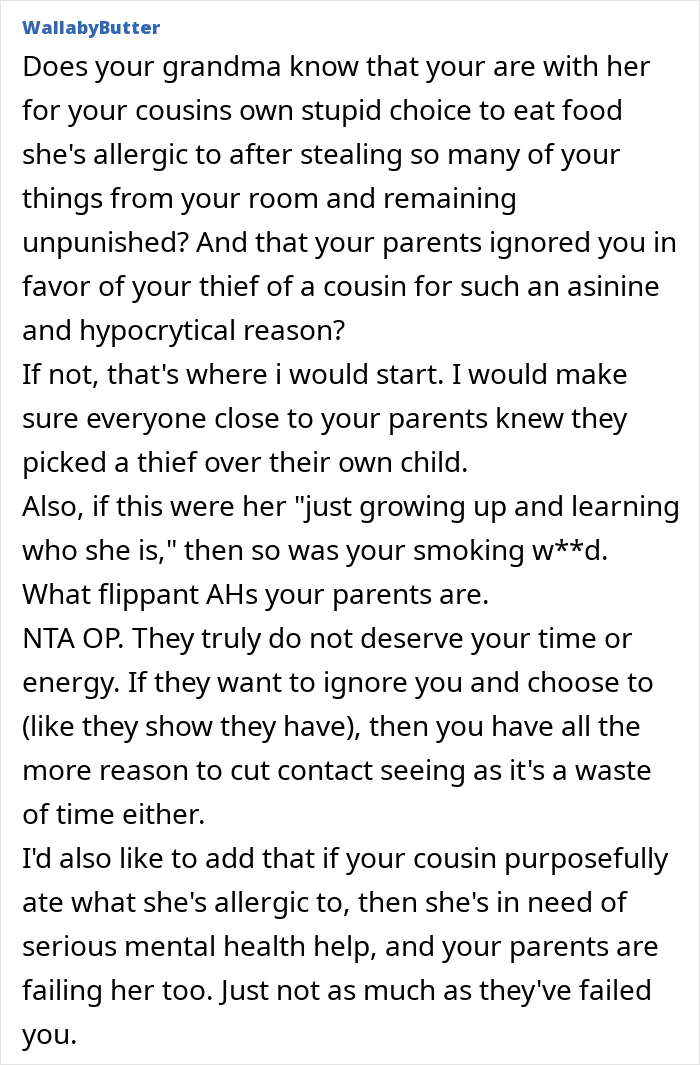 As repetidas mentiras e roubos da prima empurram adolescente para fora da casa dos pais e ela corta todo contato