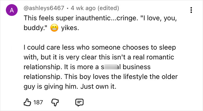 Homem namorando parceiro com idade de pai defende relacionamento apesar da atração anterior por mulheres