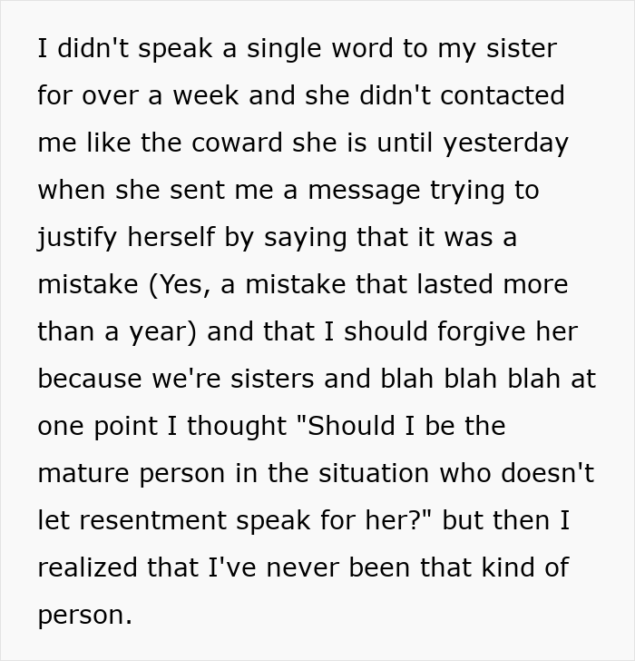 “You’re Sick”: Woman Sends Cruel Message To Sister Who Cheated With Her BF, Doesn’t Regret It At All