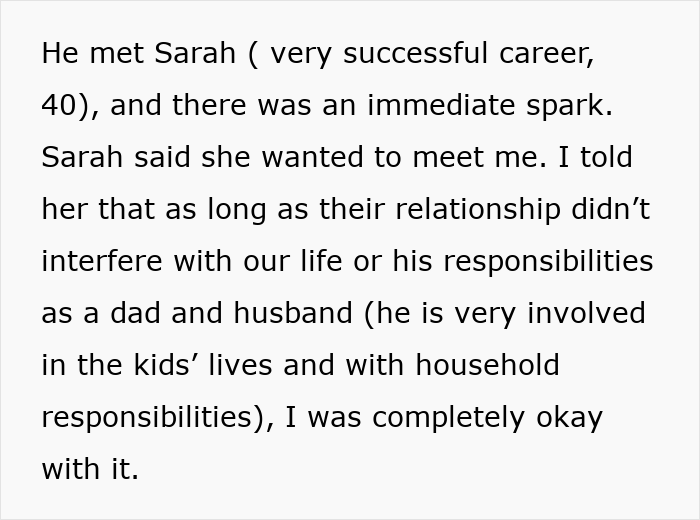 O casamento aberto dá uma guinada selvagem quando a namorada do marido pede um bebê, a esposa lhe dá um ultimato