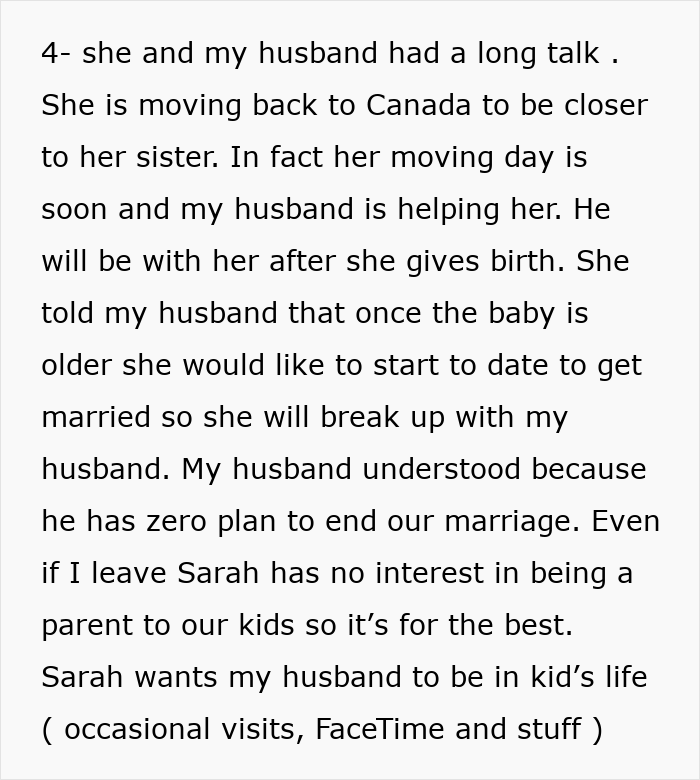 O casamento aberto dá uma guinada selvagem quando a namorada do marido pede um bebê, a esposa lhe dá um ultimato