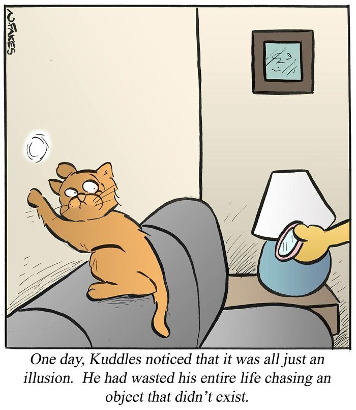 These Funny Cat Comics By Nate Fakes Prove Our Feline Friends Are Secretly Living Their Own Weird Lives (31 Pics)