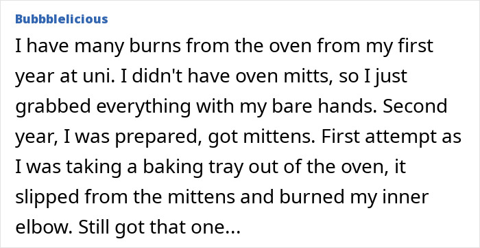 Alt text: Reader shares a painful burn injury story highlighting mistakes and tough experiences from everyday life.