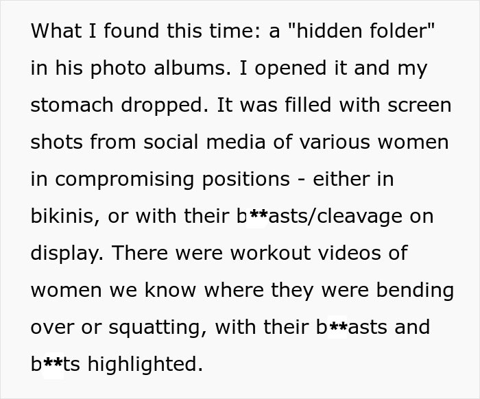 “Creepy And Borderline Predatory”: Wife Finds Husband’s Hidden Folder, Issues An Ultimatum