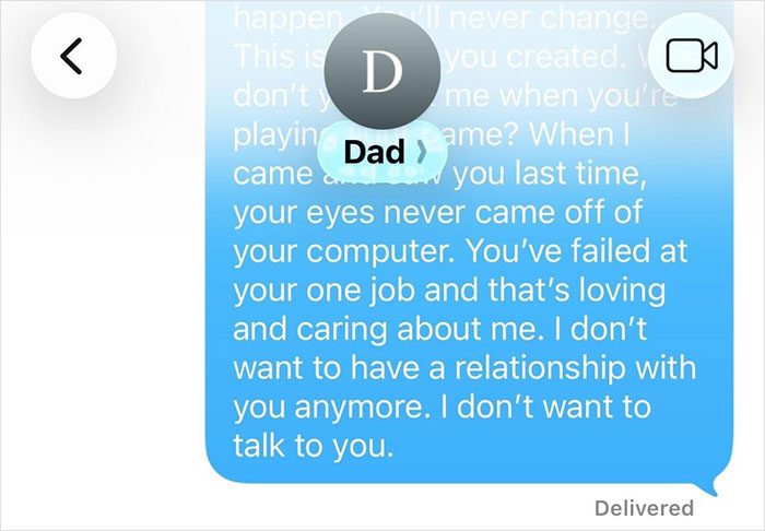 Text message exchange showing a teen confronting dad after he forgot her birthday, causing emotional fallout. Text message exchange showing a teen confronting dad after he forgot her birthday, causing emotional fallout.