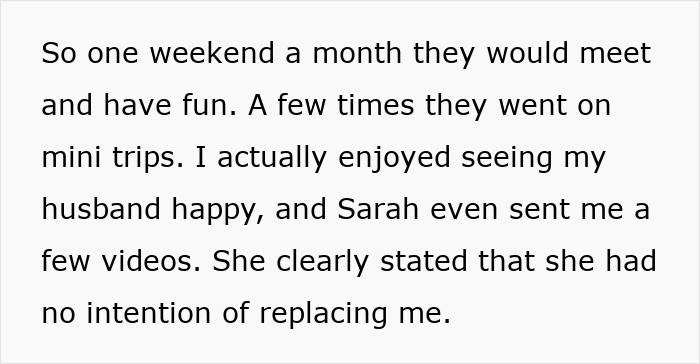 O casamento aberto dá uma guinada selvagem quando a namorada do marido pede um bebê, a esposa lhe dá um ultimato
