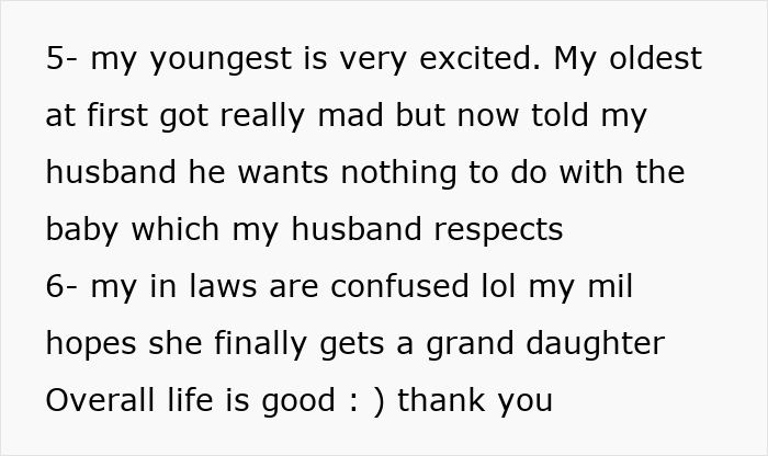 O casamento aberto dá uma guinada selvagem quando a namorada do marido pede um bebê, a esposa lhe dá um ultimato