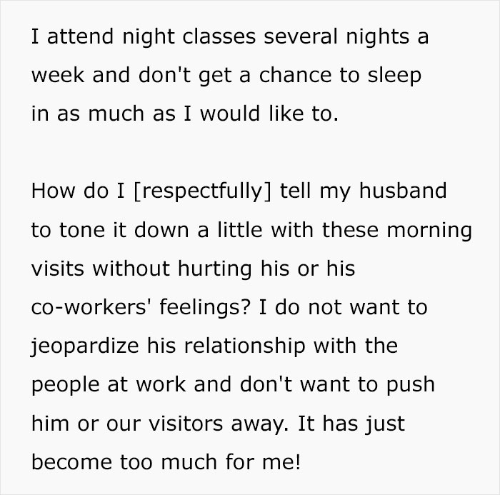 Marido explode com a esposa quando ela o confronta sobre ter que preparar o café da manhã para seus colegas