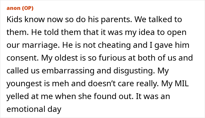 O casamento aberto dá uma guinada selvagem quando a namorada do marido pede um bebê, a esposa lhe dá um ultimato