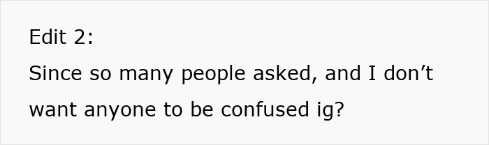 Text reads "Edit 2: Since so many people asked, and I don't want anyone to be confused ig?". MIL picks messy fight.