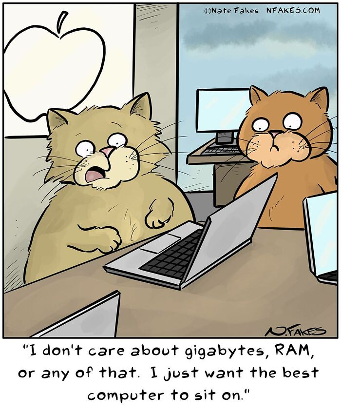 These Funny Cat Comics By Nate Fakes Prove Our Feline Friends Are Secretly Living Their Own Weird Lives (31 Pics)