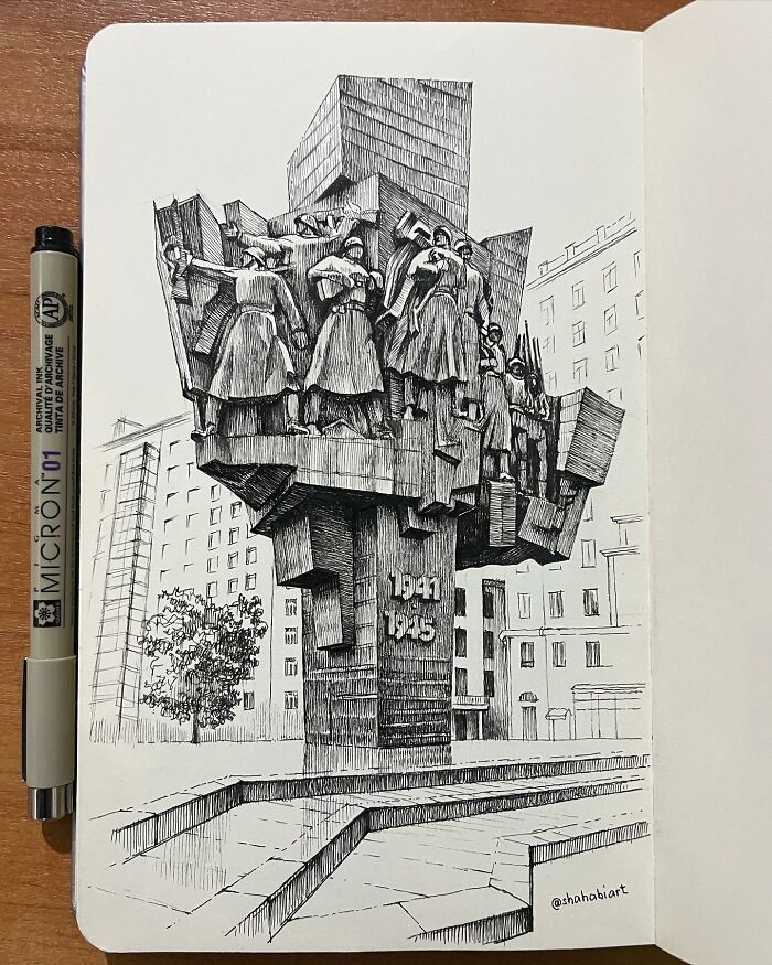 This Artist Turns A Simple Sketchbook Into A Window Of Imagination And Quiet Reflection (40 Pics)