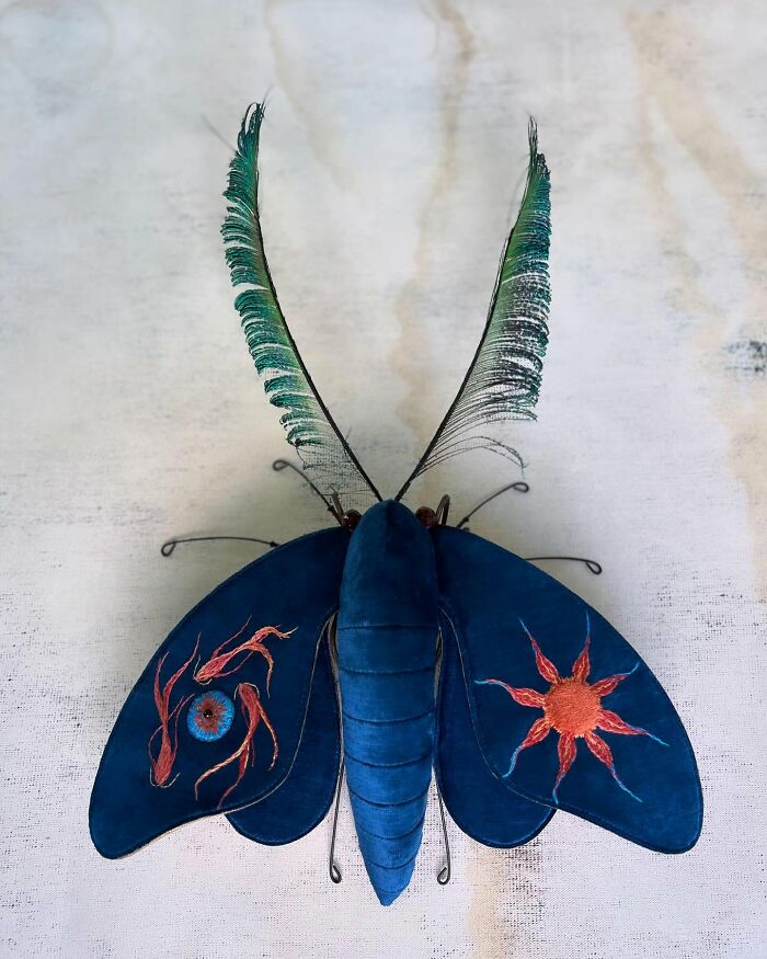 34 Textile Moth Sculptures By Larysa Bernhardt That Look Like They Flew Out Of A Dream