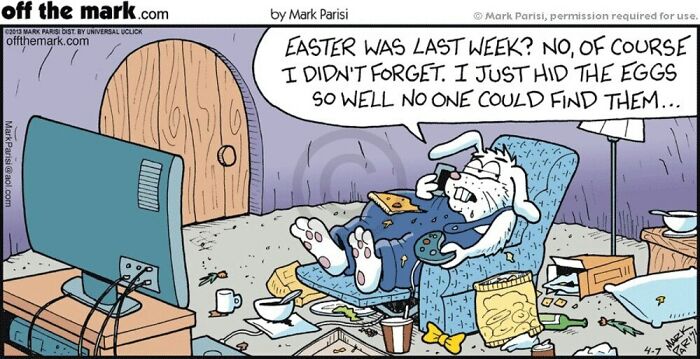 50 Hilarious Easter Comics By Mark Parisi That Prove Eggs Have Way More Drama Than We Thought