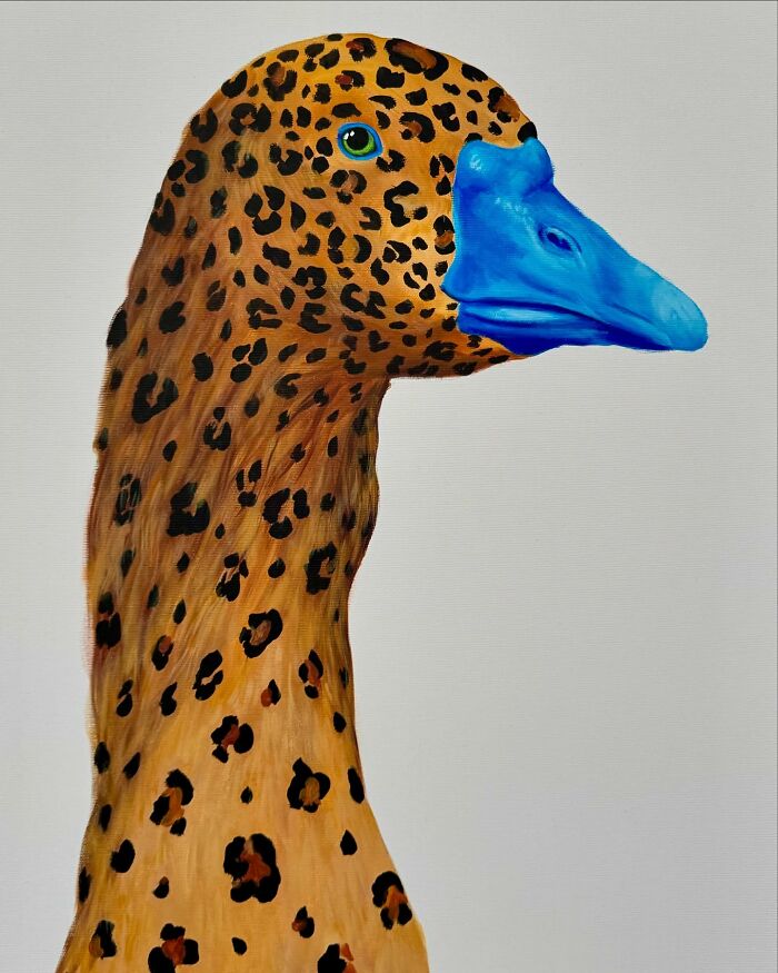 Artist Turns Geese Into Surreal Symbols In These 29 Strikingly Colorful Paintings
