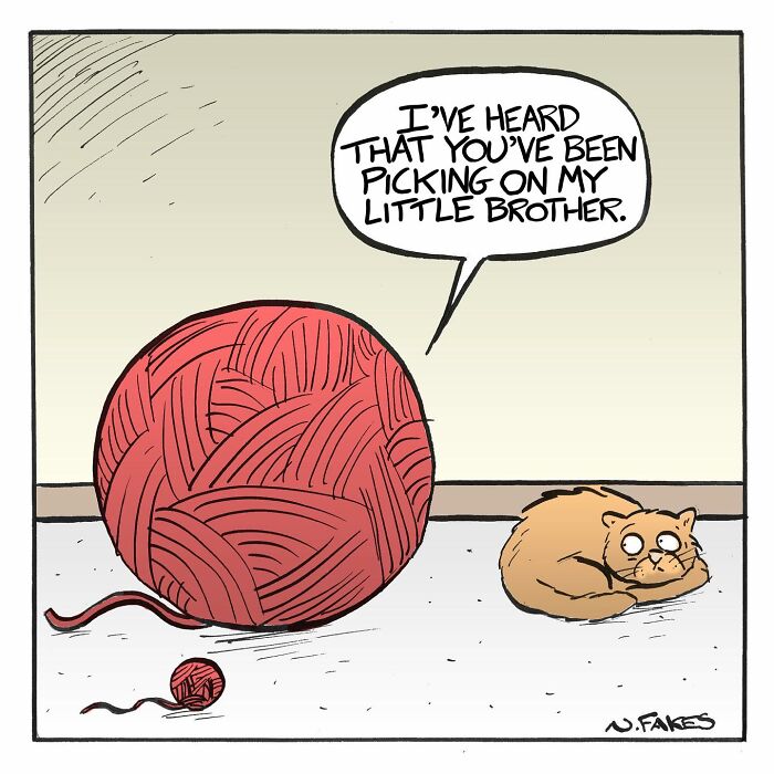These Funny Cat Comics By Nate Fakes Prove Our Feline Friends Are Secretly Living Their Own Weird Lives (31 Pics)