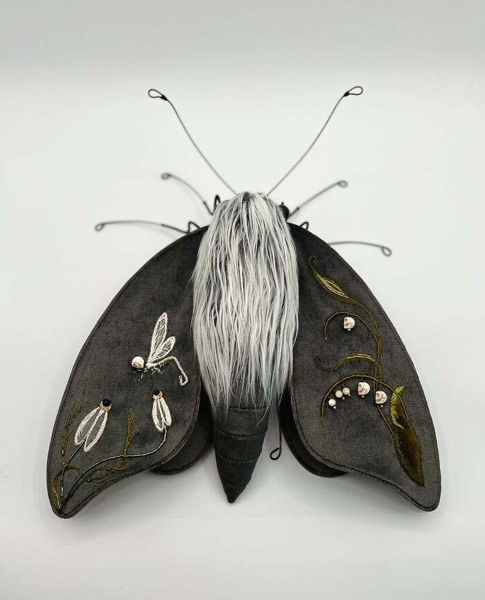 34 Textile Moth Sculptures By Larysa Bernhardt That Look Like They Flew Out Of A Dream