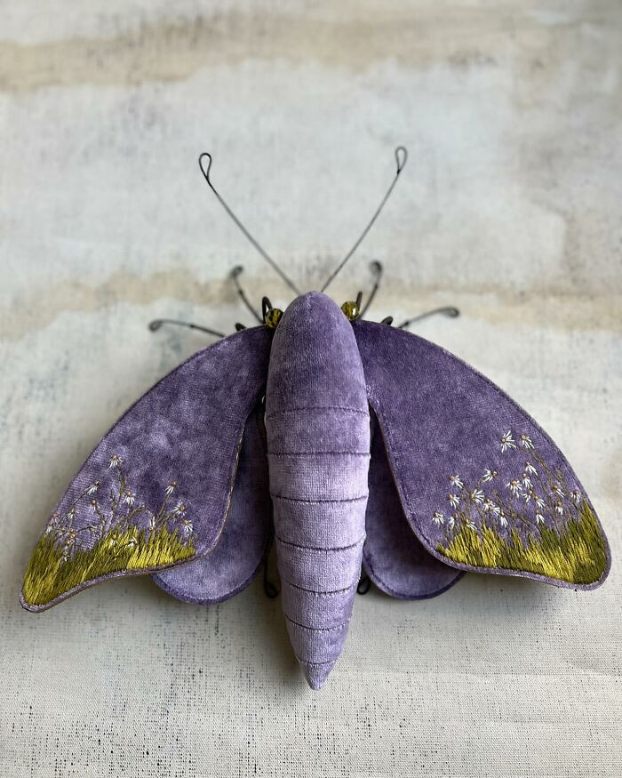34 Textile Moth Sculptures By Larysa Bernhardt That Look Like They Flew Out Of A Dream