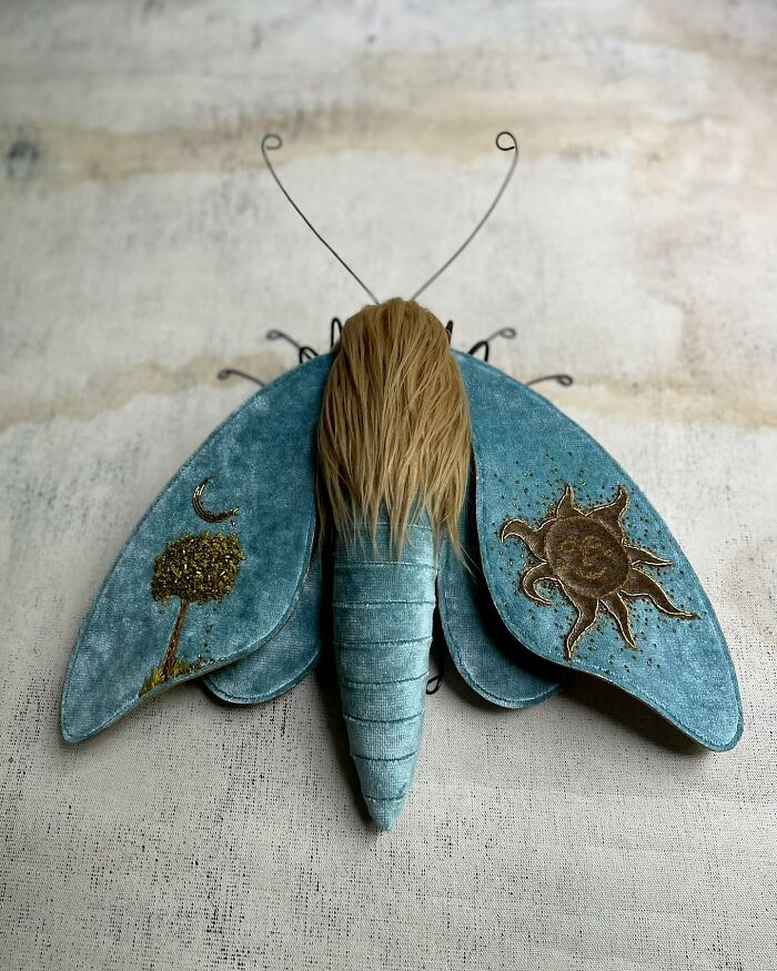 34 Textile Moth Sculptures By Larysa Bernhardt That Look Like They Flew Out Of A Dream