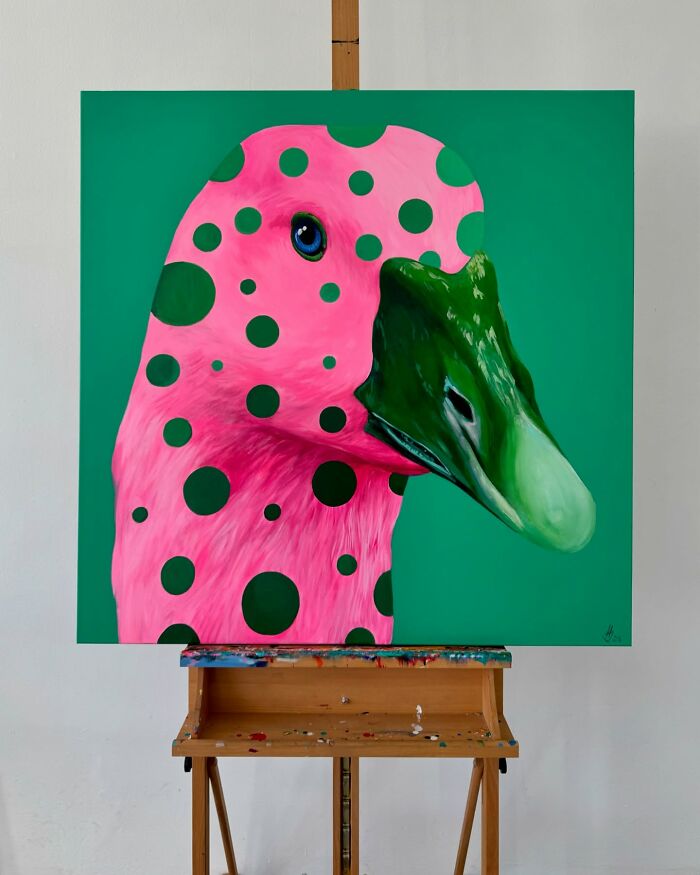 Artist Turns Geese Into Surreal Symbols In These 29 Strikingly Colorful Paintings