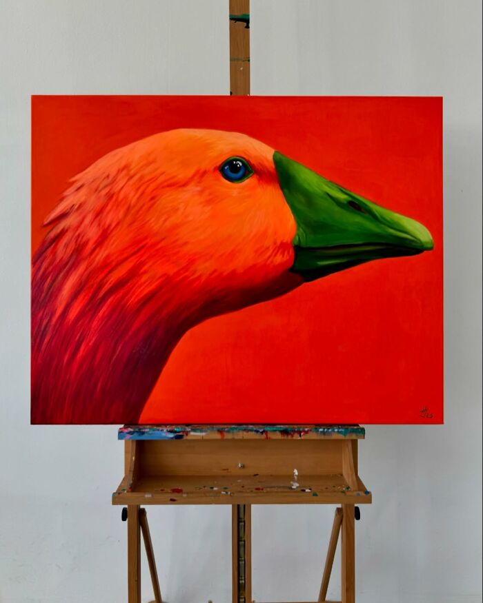 Artist Turns Geese Into Surreal Symbols In These 29 Strikingly Colorful Paintings